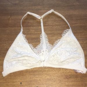 VS white lace bralette